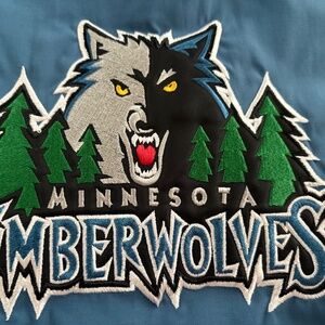 Vintage Minnesota Timberwolves Reversible Reebok Hooded Jacket Boys XL Mens Med